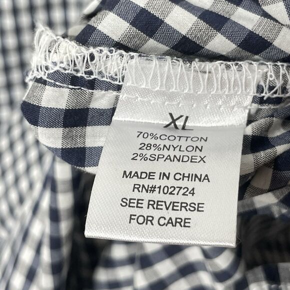 Grand & Greene Blouse XL Plaid Embroidered Floral Boho Cottagecore Gingham - Picture 6 of 9